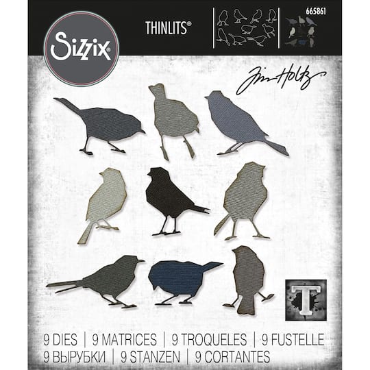 Sizzix&#xAE; Thinlits&#xAE; Silhouette Birds by Tim Holtz Die Set